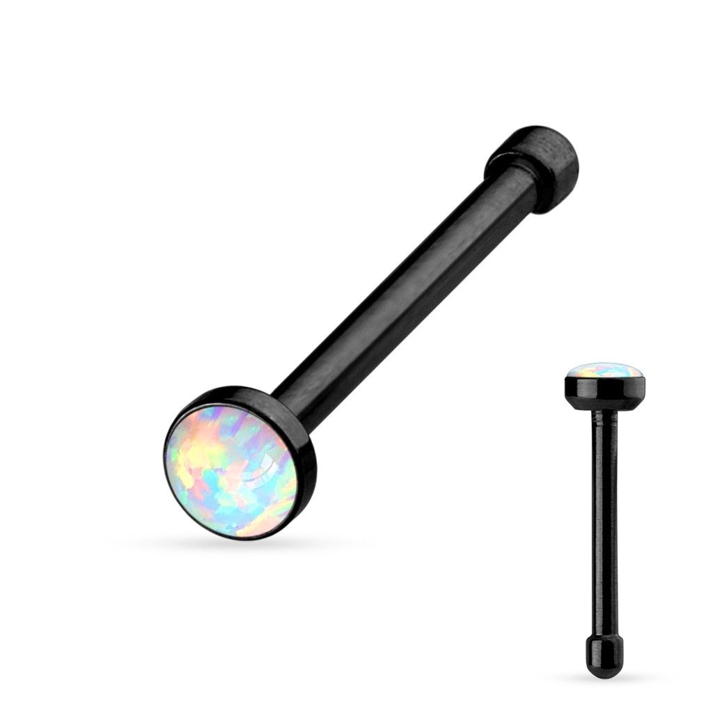 Nasenstecker mit Opal – Rosé, Silber, Gold