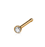 Nasenstecker mit Zirkonia – Rosé, Silber, Gold