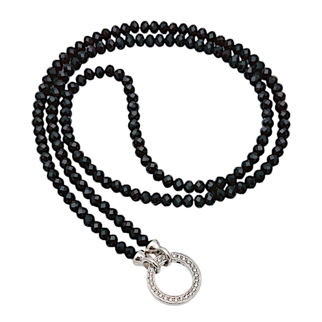 Damen Halskette mit Strassanhänger