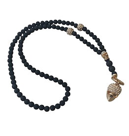 Lange Y-Halskette Totenkopf