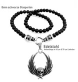 Biker Schmuckkette Totenkopf aus Edelstahl