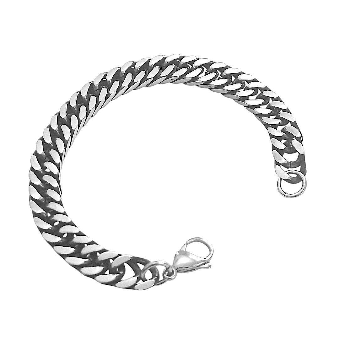 Edelstahl Panzerkette 10,5 mm geschwärzt