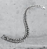 11mm Herren Panzerarmband Edelstahl | 22 cm lang