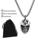 Skull Edelstahl Anhänger Totenkopf