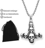Anhänger Totenkopf Edelstahl