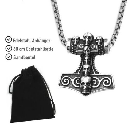 Ketteanhänger Thors Hammer aus Edelstahl