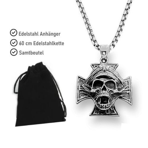 Totenkopf Anhänger Edelstahl