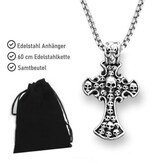 Kreuz Kettenanhänger Totenkopf