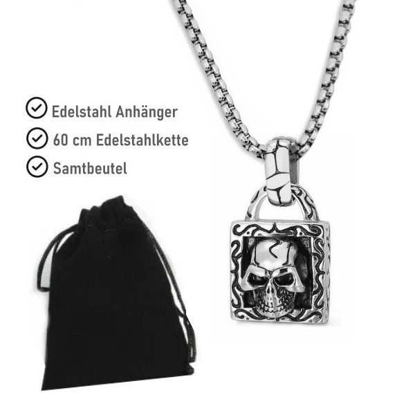Kettenanhänger Skull aus Edelstahl