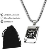 Spielkarte Anhänger aus Edelstahl