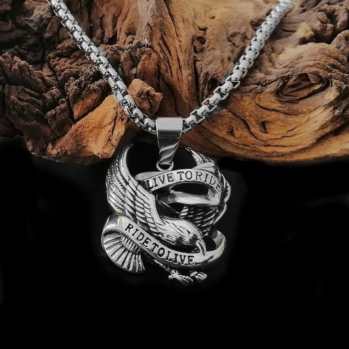 Adler Kettenanhänger aus Edelstahl