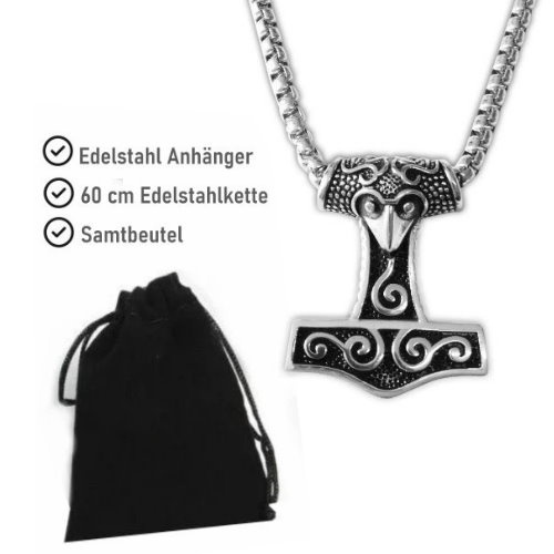 Anhänger Thors Hammer aus Edelstahl