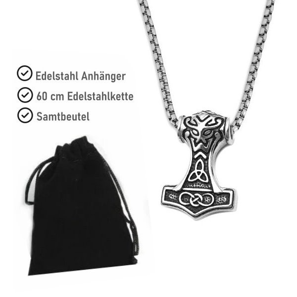 Kraftvoller Mjölnir aus hochwertigem Edelstahl
