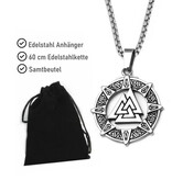 Edelstahlanhänger Wotansknoten
