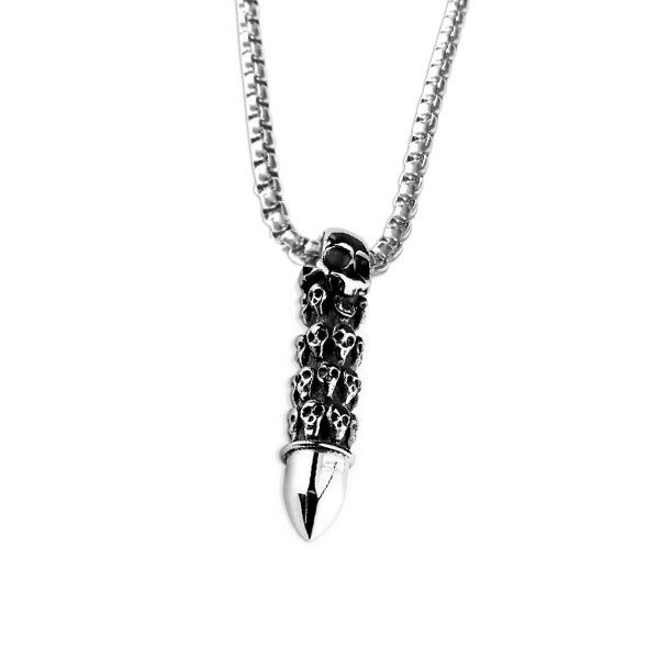 Anhänger Patrone mit Totenkopf