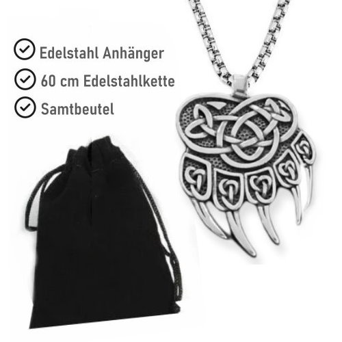 Wikinger Bärenkralle - Edelstahl Schmuck