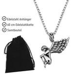 Edelstahlkette mit Engelsanhänger