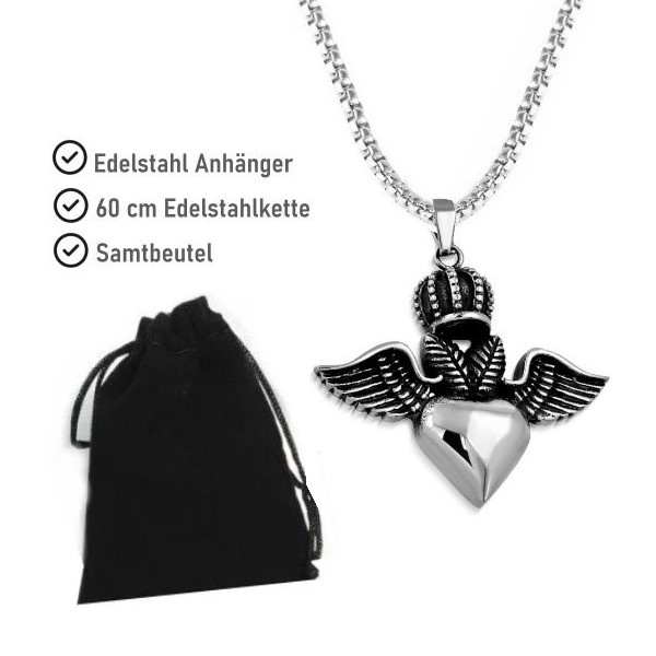 Damen Anhänger "Herz mit Flügel"