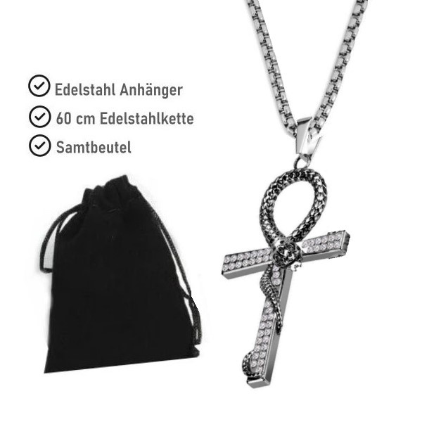 Anhänger Ankh Kreuz Edelstahl