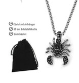 Skorpion Anhänger mit schwarzen Zirkoniasteinchen