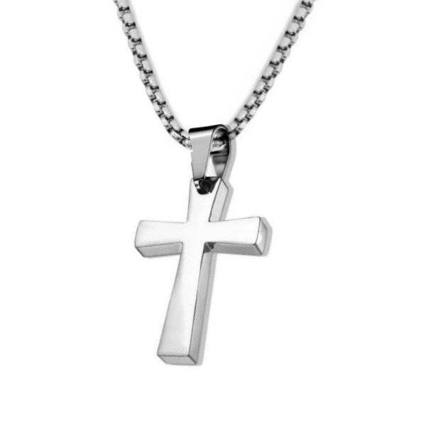 Kreuz Anhänger aus Edelstahl