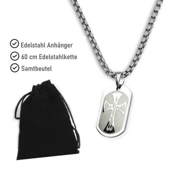 Anhänger Kreuz aus Edelstahl
