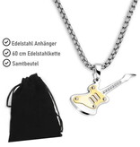 Gitarren Kettenanhänger aus Edelstahl