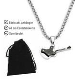 Gitarren Anhänger aus Edelstahl