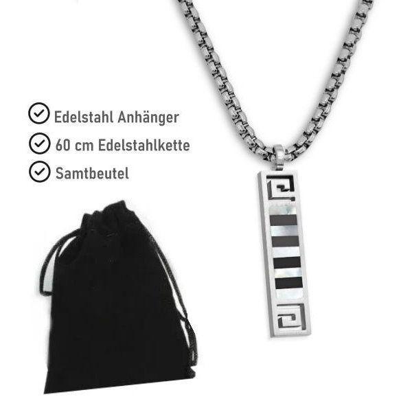 Herrenkette mit Anhänger Edelstahl