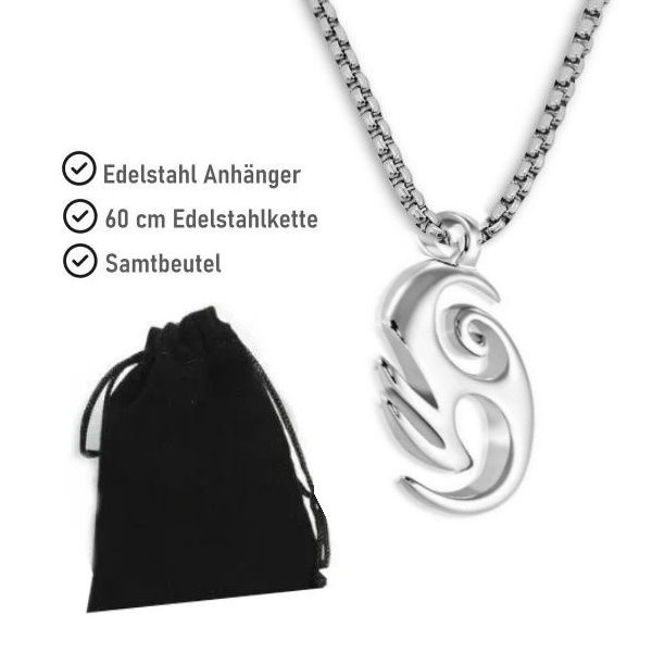 Tribal Anhänger aus Edelstahl