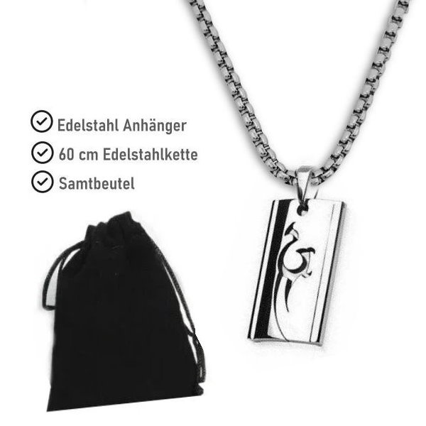 Anhänger Tribal aus Edelstahl