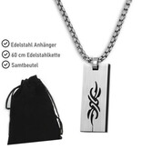 Edelstahl Anhänger Herren Tribal