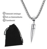 Halskette aus Edelstahl mit Patrone