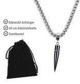 Halskette aus Edelstahl mit Patrone