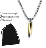 Anhänger Patrone aus Edelstahl