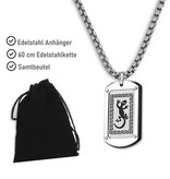 Edelstahl Kettenanhänger Geko