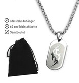Anhänger Tribal Dog Tag aus Edelstahl