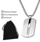 Edelstahlanhänger mit kristall Steinchen