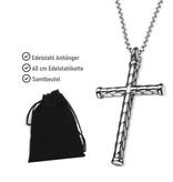 Großer Kreuzanhänger aus Edelstahl