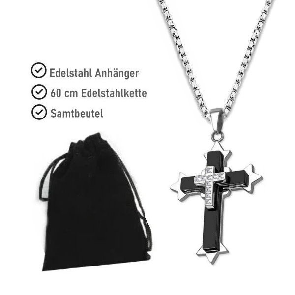 Kreuzanhänger aus Edelstahl