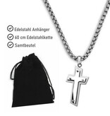 Edelstahlanhänger Kreuz | Männerschmuck