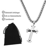 Kettenanhänger Kreuz aus Edelstahl 316l