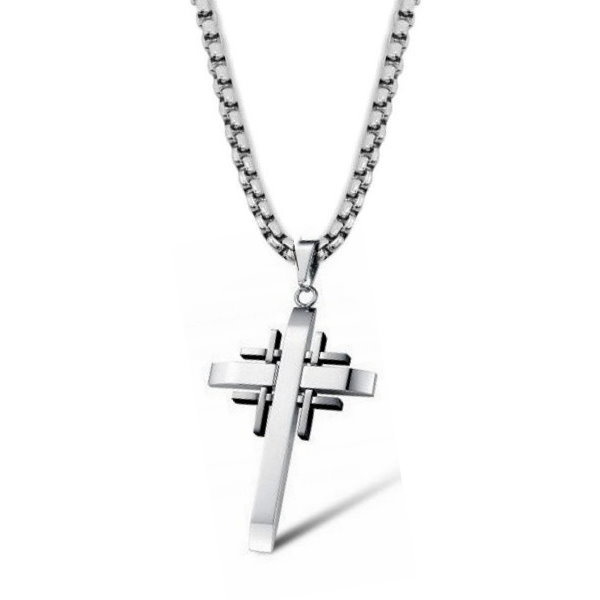 Edelstahlanhänger Kreuz