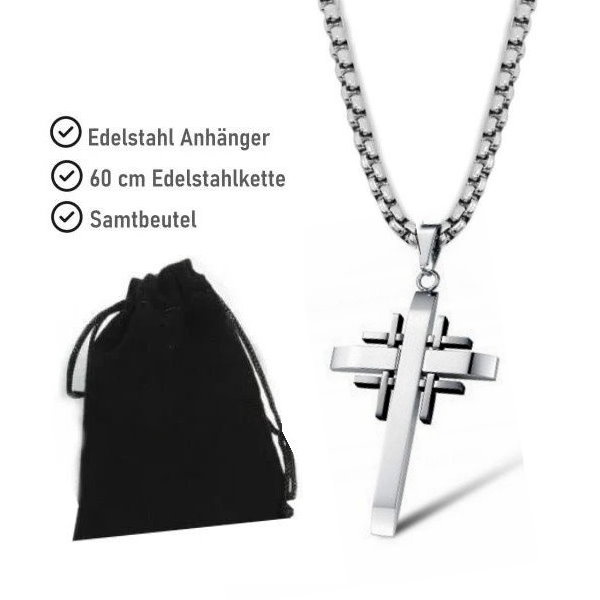 Kreuzanhänger Edelstahl