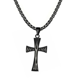 Anhänger Kreuz schwarz