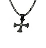 schwarzer Kreuz Anhänger