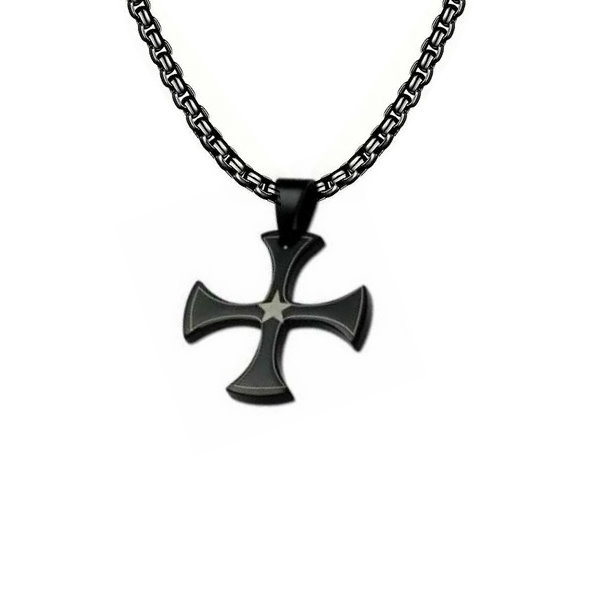 schwarzer Kreuz Anhänger