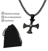 schwarzer Kreuz Anhänger