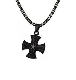 Kreuz Anhänger schwarz
