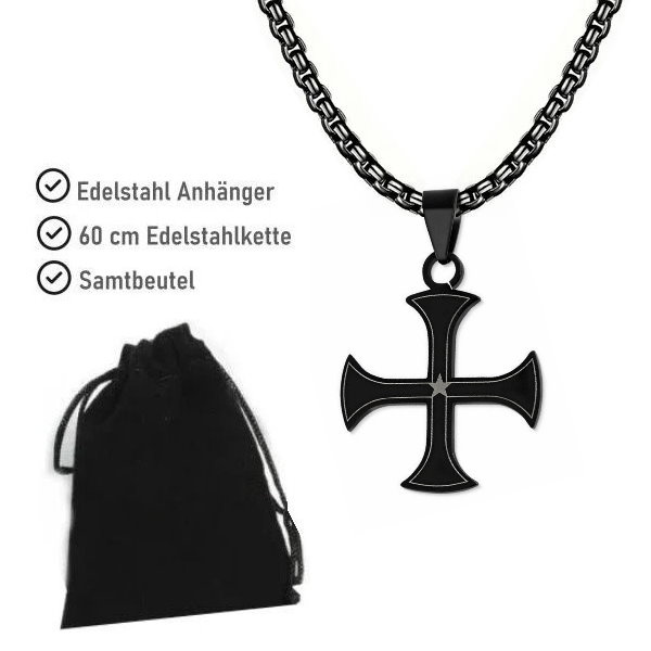 Schwarze Kreuzanhänger günstig kaufen